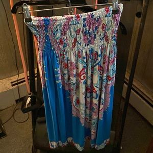 Woman’s floral tube top dress one size fits all